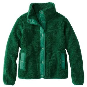LL Bean Sherpa Fleece Jacket